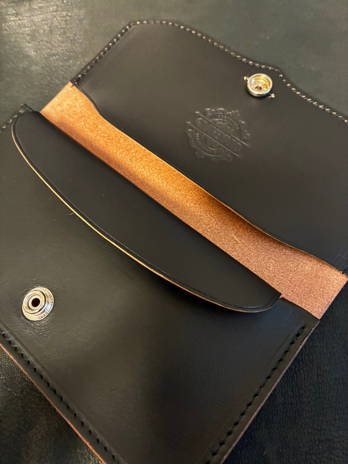 Saddle Leather Wallet GYLG / Pigment Tea Core W950Joint Hook