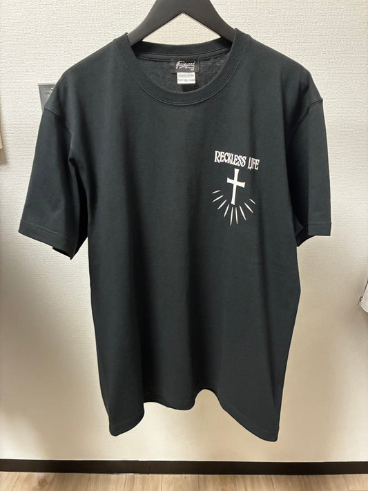 ✦7月中旬入荷プレオーダー✦S/S TEE 7.1oz ✦BSOL×GYLG/THE LOADED✦BK×WH