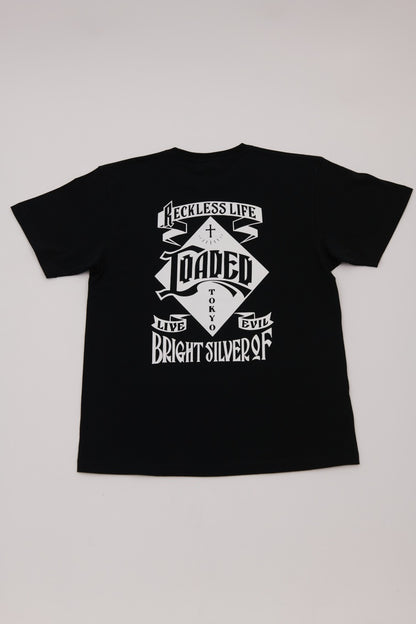 ✦11月入荷分✦S/S TEE 7.1oz✦GYLG×BSOL  ～Reckless Life～✦BK×WH