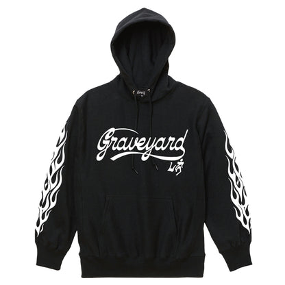 ✦12oz✦裏起毛SWEAT HOODIE BK/MARIA&FLAMES✦10月初旬納品プレオーダー✦