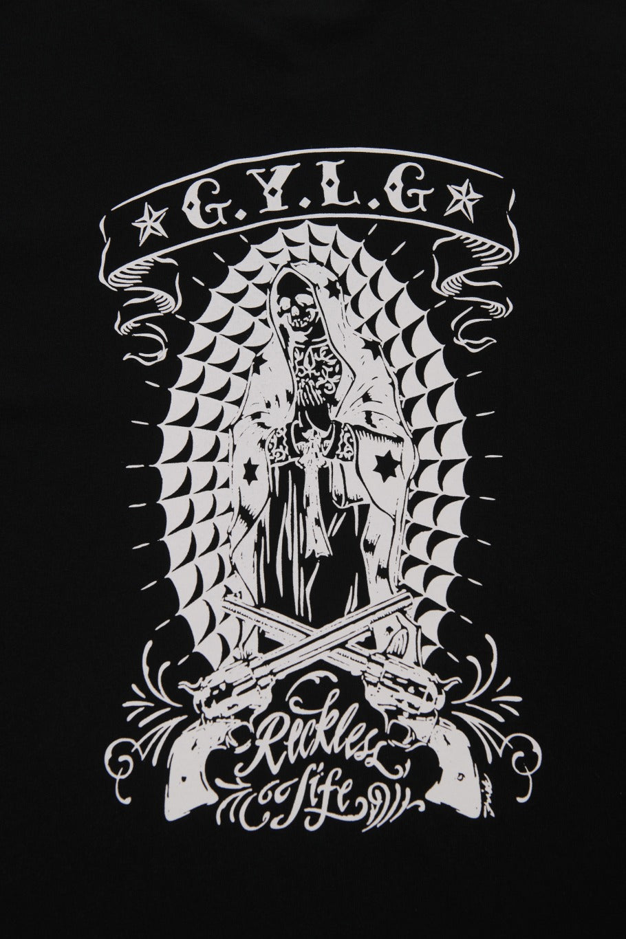 ✦SOLD OUT✦L/S 12oz Fleece Lined Sweat Hoodie BLACK ✦GUNS＆MARIA✦