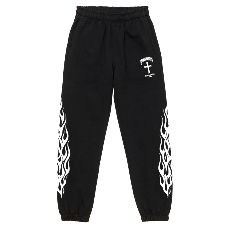 ✦12oz✦裏起毛SWEAT PANTS FLAMES✦10月初旬納品プレオーダー✦