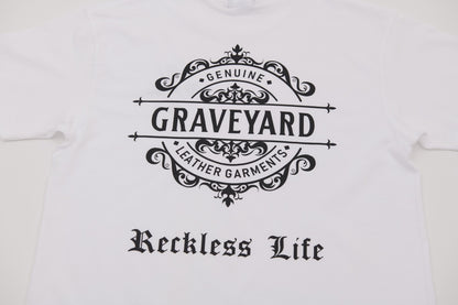 ✦11月入荷分✦S/S TEE 7.1oz ✦Graveyard LOGO✦WH×BK