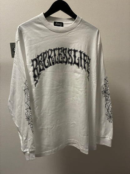 ◆11月中旬〜12月初旬納品プレオーダー◆L/S TEE GYLG×ROX TATTOO WORKS 〈WH×BK〉