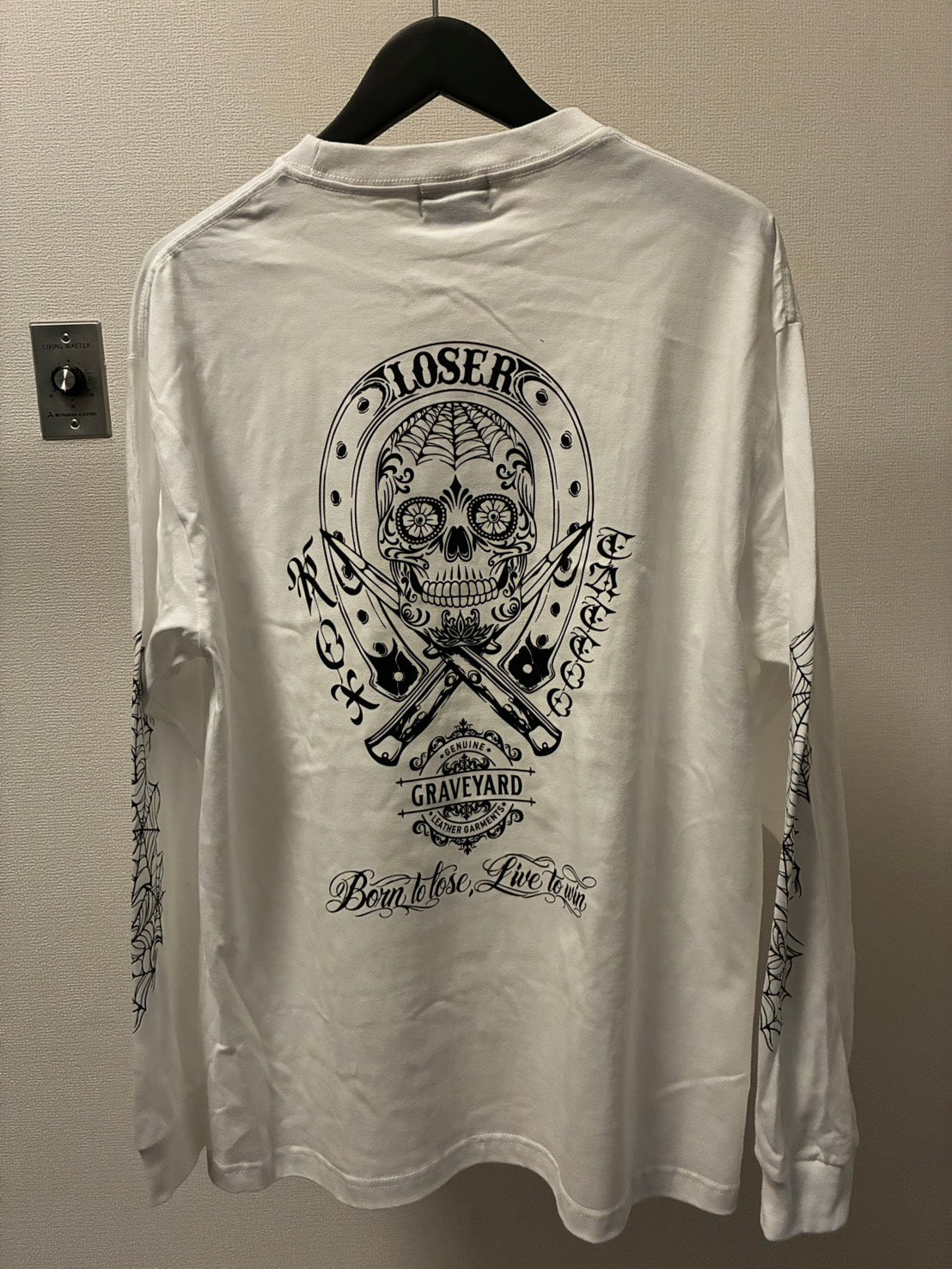 ◆11月中旬〜12月初旬納品プレオーダー◆L/S TEE GYLG×ROX TATTOO WORKS 〈WH×BK〉