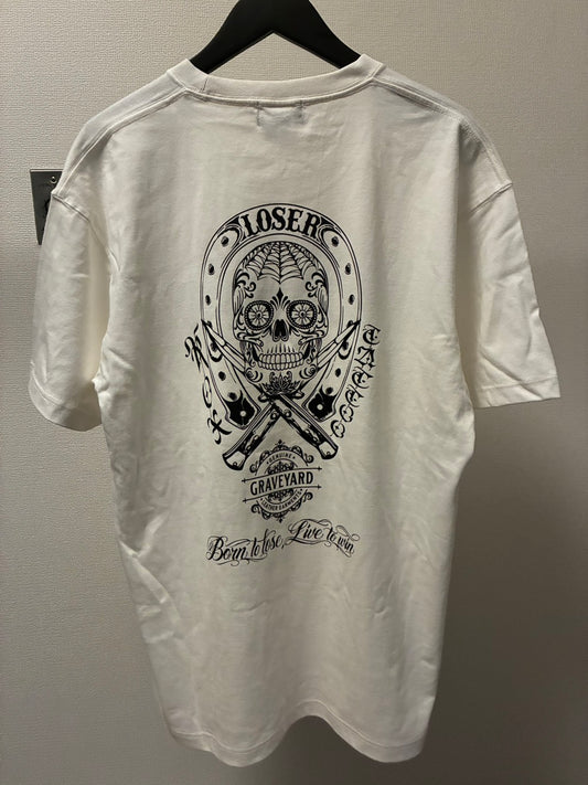 ◆11月中旬〜12月初旬納品プレオーダー◆S/S TEE GYLG×ROX TATTOO WORKS 〈WH×BK〉