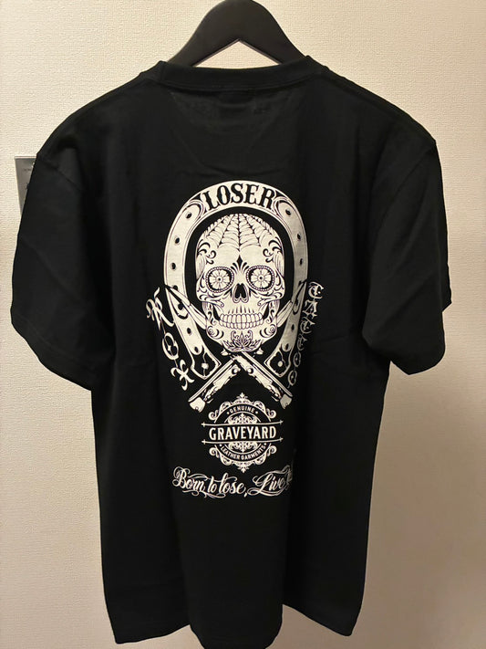 ◆11月中旬〜12月初旬納品プレオーダー◆S/S TEE GYLG×ROX TATTOO WORKS 〈BK×WH〉