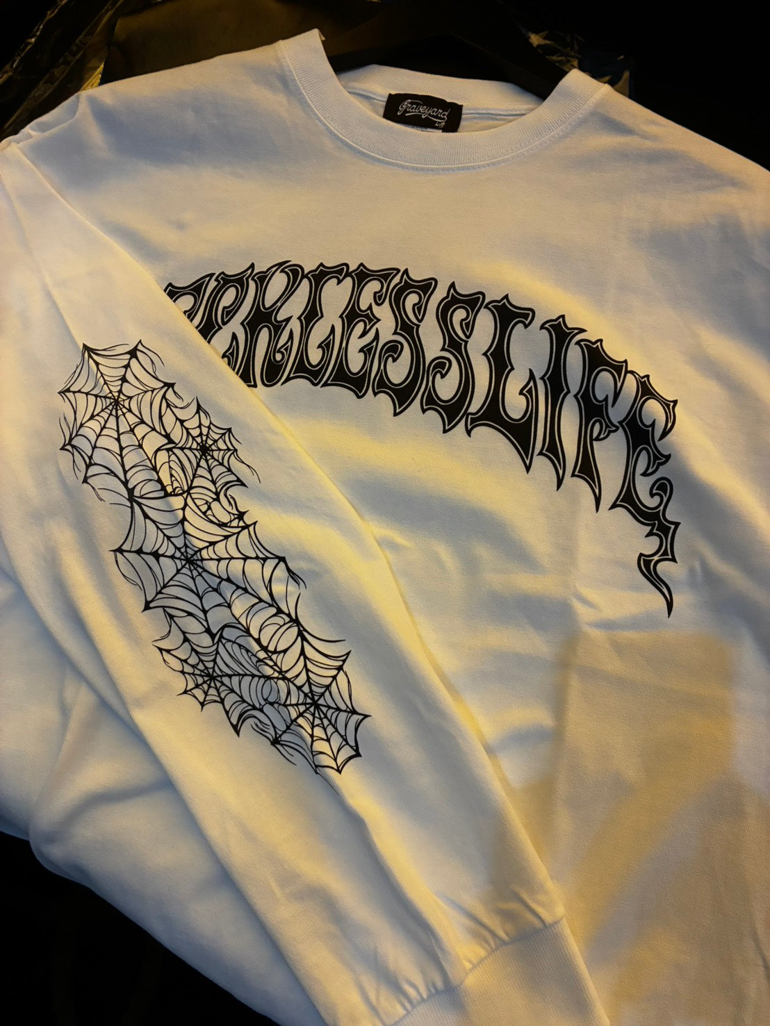 ◆11月中旬〜12月初旬納品プレオーダー◆L/S TEE GYLG×ROX TATTOO WORKS 〈WH×BK〉