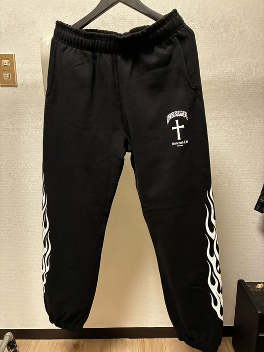 ✦12oz✦裏起毛SWEAT PANTS FLAMES✦11月中旬〜12月初旬納品プレオーダー✦