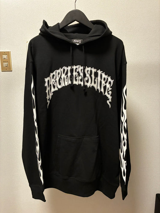 ✦10oz✦SWEAT HOODIE BK/GYLG×ROX TATTOO WORKS✦11月中旬〜12月初旬納品プレオーダー✦
