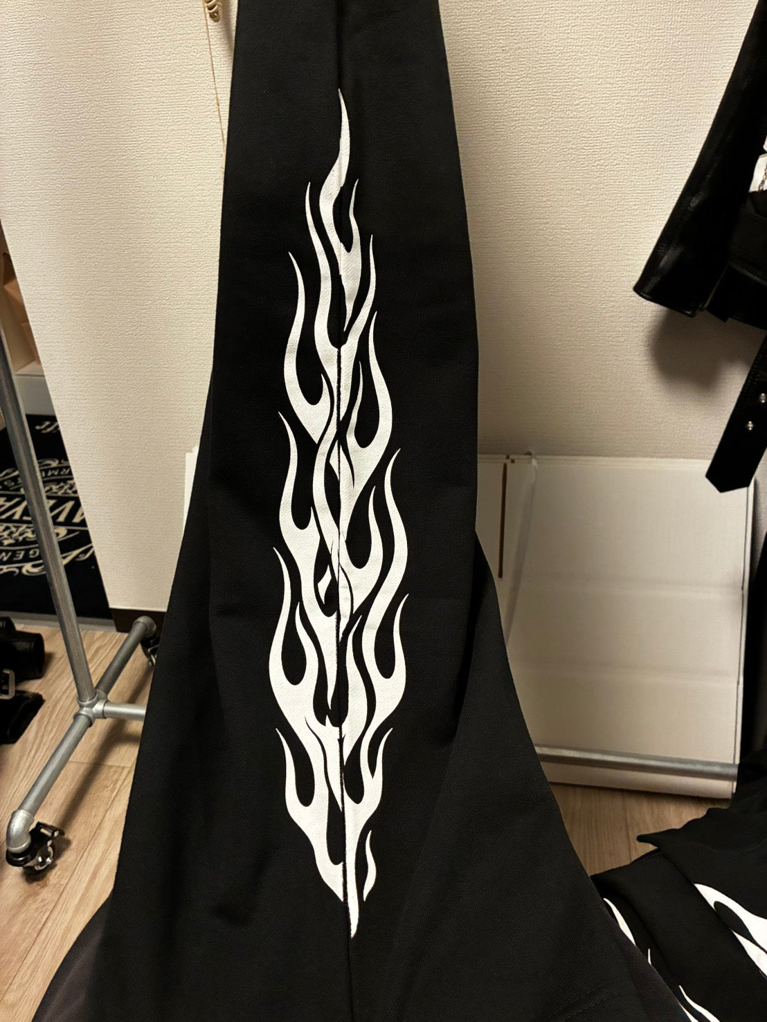✦10oz✦WIDELEG SWEATSWEAT PANTS FLAMES✦