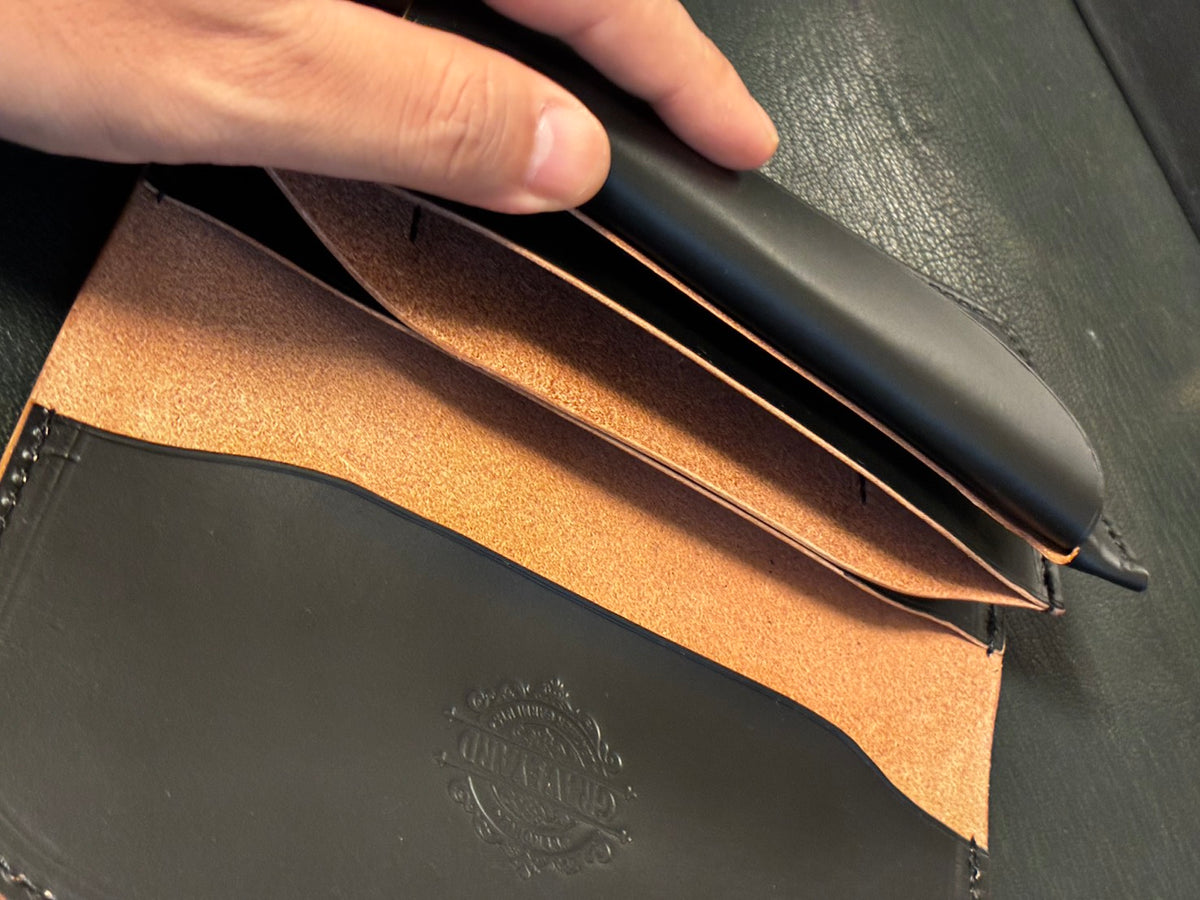 Saddle Leather Wallet GYLG / Pigment Tea Core W950Joint Hook