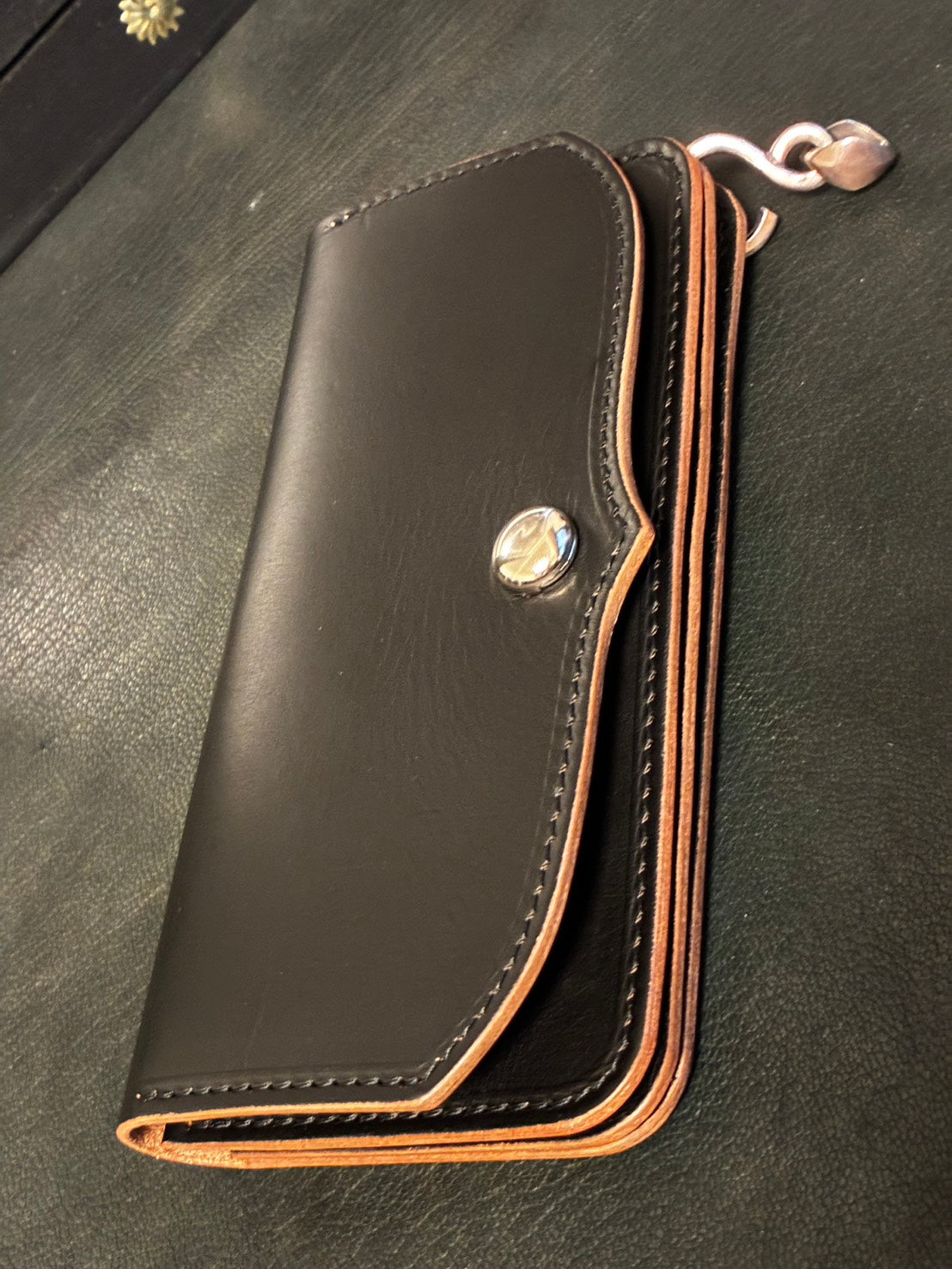 Saddle Leather Wallet GYLG / Pigment Tea Core W950Joint Hook