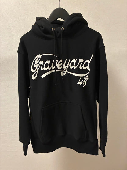 ✦SOLD OUT✦L/S 12oz Fleece Lined Sweat Hoodie BLACK ✦GUNS＆MARIA✦