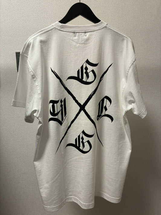 ✦7月中頃入荷プレオーダー✦S/S TEE 7.1oz ✦SCRIPT＆X-LOGO✦WH×BK