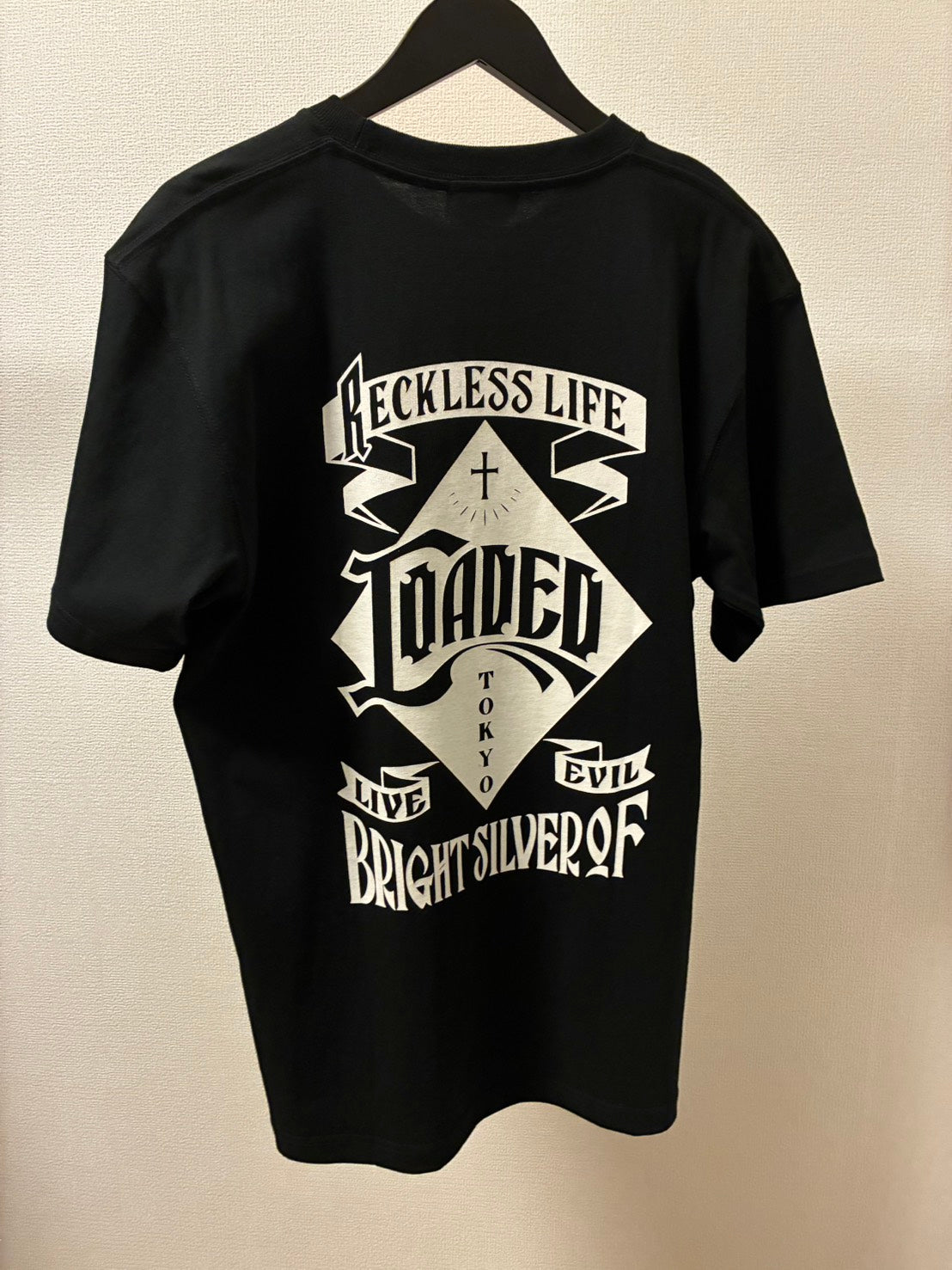 ✦7月中旬入荷プレオーダー✦S/S TEE 7.1oz✦GYLG×BSOL  ～Reckless Life～✦BK×WH