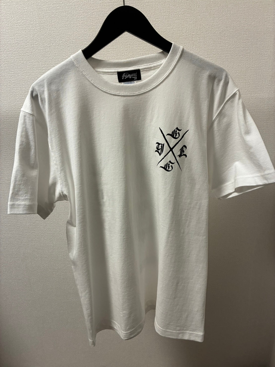 ✦7月中旬入荷プレオーダー✦S/S TEE 7.1oz ✦Graveyard LOGO✦WH×BK