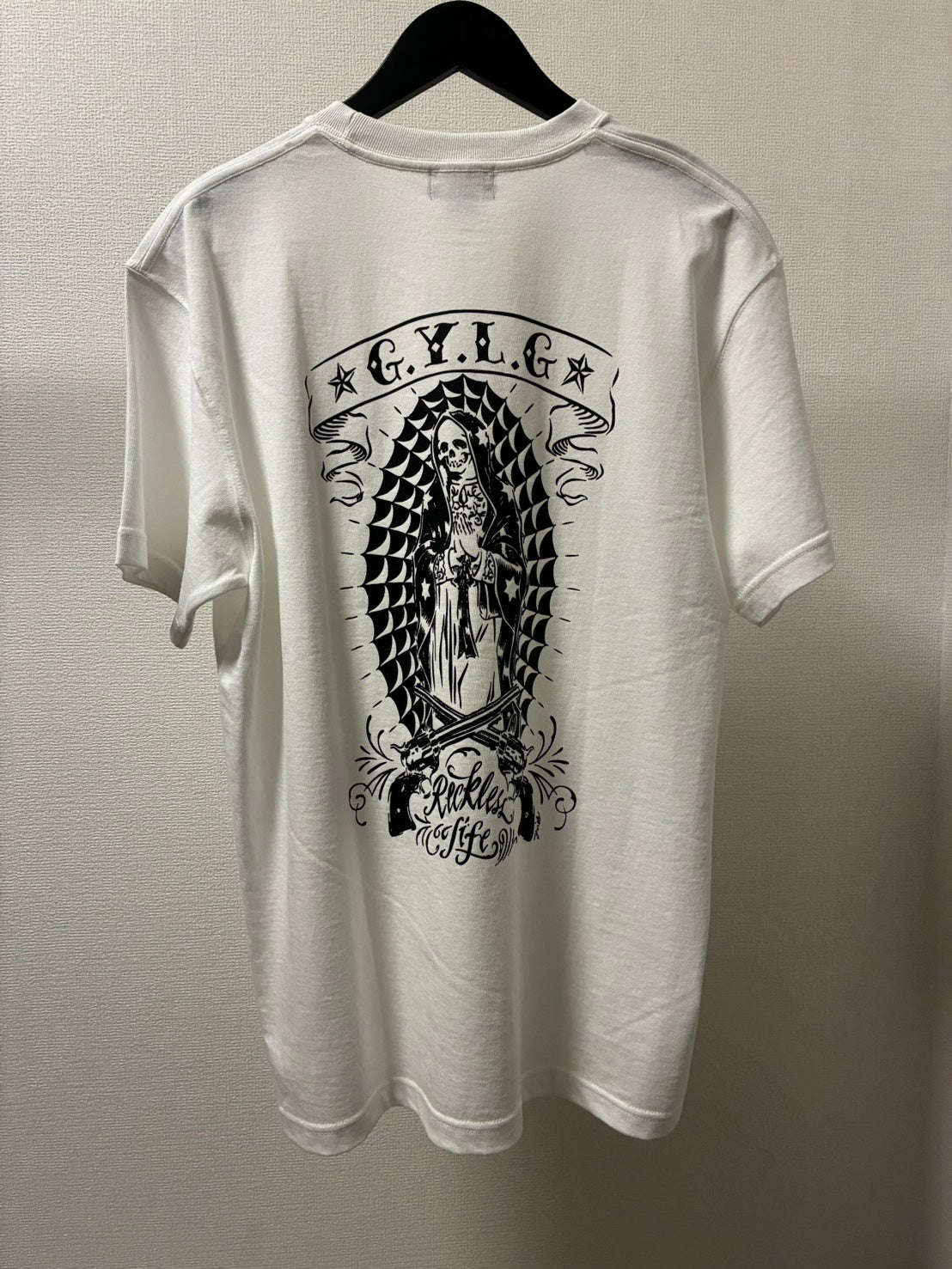 ✦7月中旬入荷プレオーダー✦S/S TEE 7.1oz ✦GUNS＆MARIA✦WH×BK