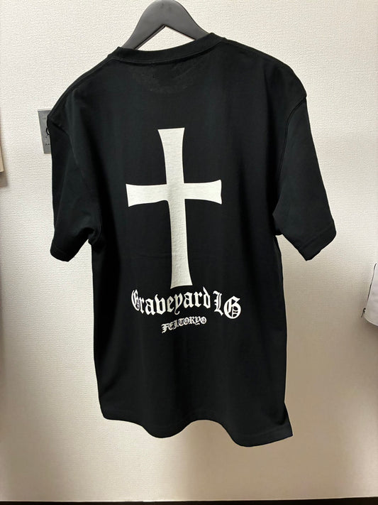✦7月中旬入荷プレオーダー✦S/S TEE 7.1oz ✦Graveyard LG✦BK×WH