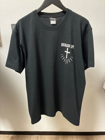 ✦7月中旬入荷プレオーダー✦S/S TEE 7.1oz ✦BSOL×GYLG/THE LOADED✦BK×WH