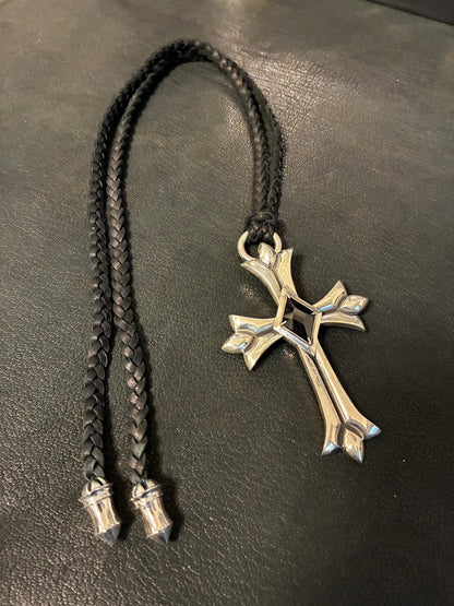 LOADED/BSOL Spear Silver Tip With Leather Braid