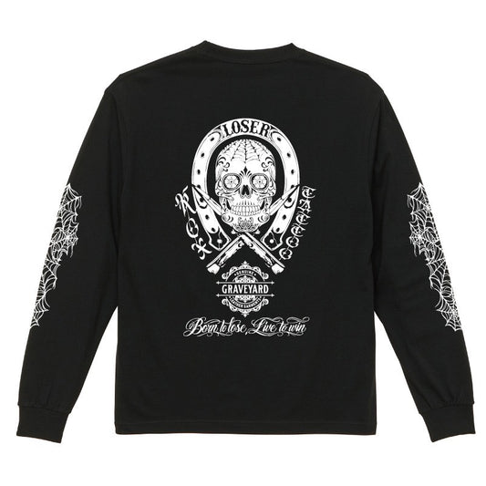 ◆8月中旬納品プレオーダー◆L/S TEE GYLG×ROX TATTOO WORKS 〈BK×WH〉