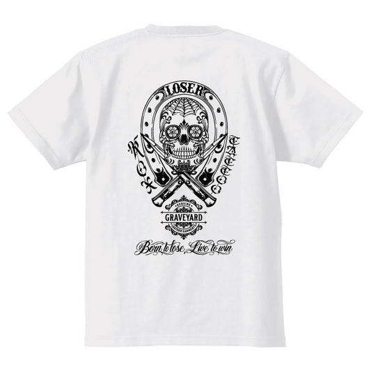 ◆8月中旬納品プレオーダー◆S/S TEE GYLG×ROX TATTOO WORKS 〈WH×BK〉