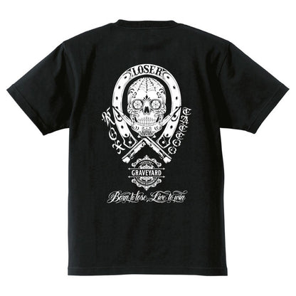◆8月中旬納品プレオーダー◆S/S TEE GYLG×ROX TATTOO WORKS 〈BK×WH〉